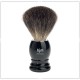 Blaireau de rasage noir pur blaireau par hjm