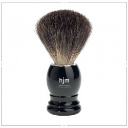 Blaireau de rasage noir pur blaireau par hjm