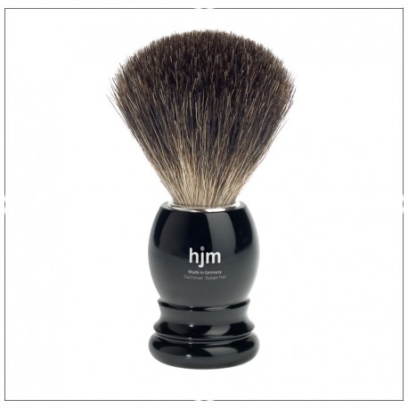 Blaireau de rasage noir pur blaireau par hjm