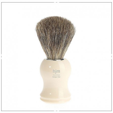 Blaireau de rasage noir pur blaireau par hjm