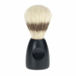 Blaireau de rasage noir en pure soie par hjm