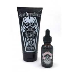 Shampoing et huile pour barbe bay Rum - Grave Before Shave