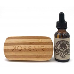 Pack Boisé - Huile et brosse à barbe