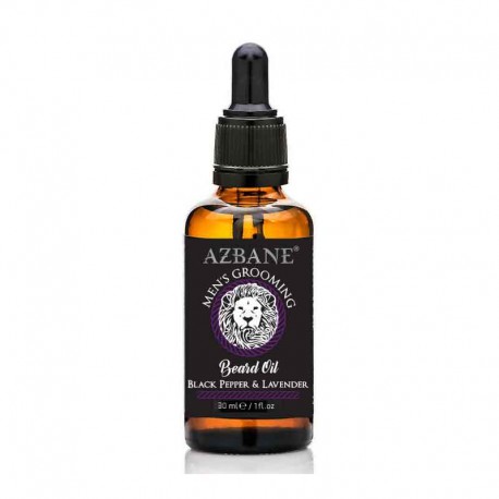 Huile pour barbe Poivre noir & Lavande par Azbane