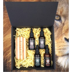 [Koffret] 4 huiles et une brosse pour barbe