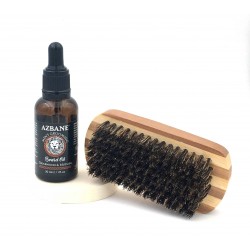 Pack Boisé - Huile Cedarwood et brosse à barbe
